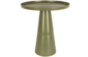 Time for home Zelený kovový odkládací stolek Pierro M Ø 40 cm