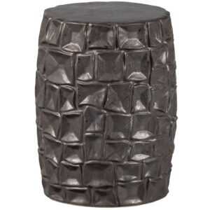 Hoorns Hnědý keramický odkládací stolek Baybom 34 cm