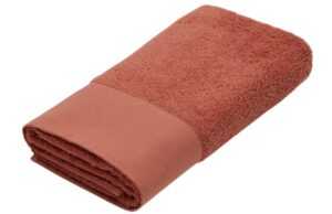 Terakotově červený bavlněný ručník Kave Home Takeshi 50 x 90 cm