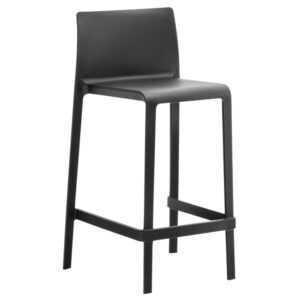Pedrali Černá plastová barová židle Volt 677 66 cm