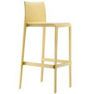 Pedrali Žlutá plastová barová židle Volt 678 76