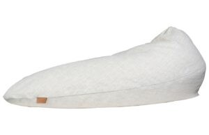 Béžový lněný těhotenský polštář Quax Naturel 190 cm