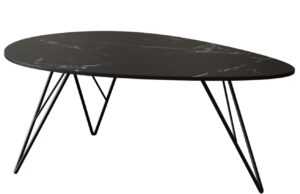 Černý mramorový konferenční stolek Miotto Tresana 90 x 60 cm