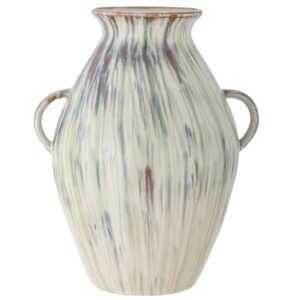 Zeleno-béžová kameninová váza Bloomingville Sanella 28