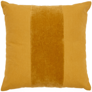 Hořčicově žlutý bavlněný povlak na polštář Kave Home Zaira 45 x 45 cm