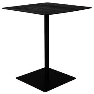 Černý dřevěný bistro stolek DUTCHBONE BRAZA SQUARE 70 x 70 cm