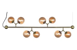 Halo Design Skleněné závěsné světlo Atom 123 cm