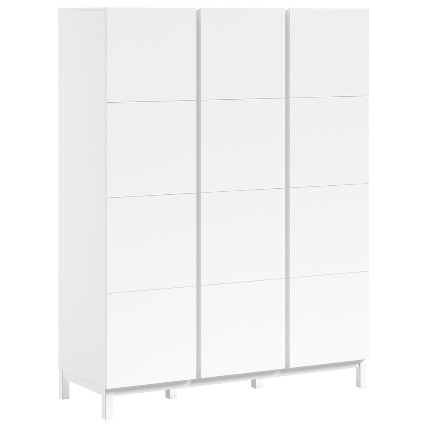 Bílá dřevěná skříň Vipack Eva 196 x 149 cm