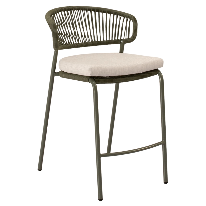 Somcasa Zelená kovová barová židle Randall 68 cm