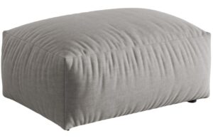 Micadoni Světle šedá podnožka Martina 95 x 65 cm