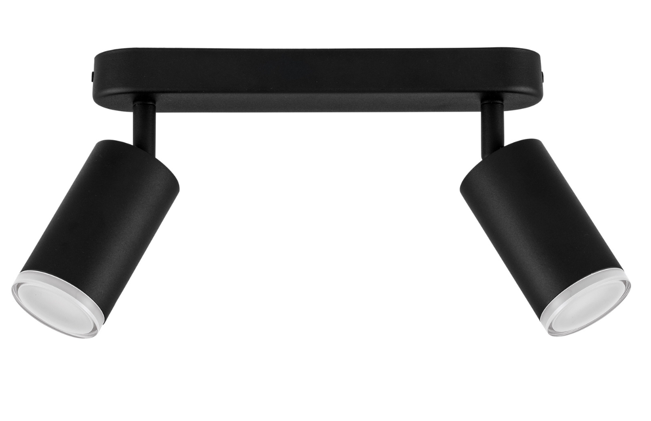 Nova Luce Černé kovové bodové světlo Mao 26 cm