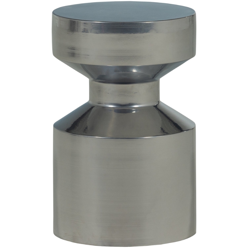 WOOOD Stříbrný kovový odkládací stolek Ferry 30 cm