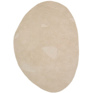 Kave Home Béžový vlněný koberec Domm 160 x 230 cm