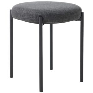 Unique Furniture Tmavě šedá čalouněná stolička Pelican 48 cm