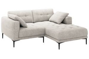 Micadoni Béžová čalouněná rohová pohovka Bemy 205 cm