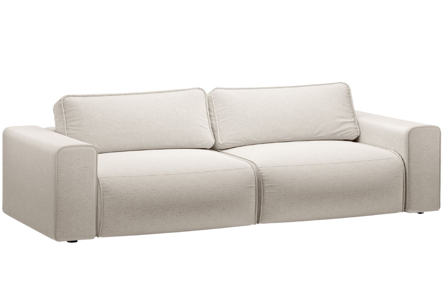 Micadoni Béžová rozkládací pohovka Victor 246 cm