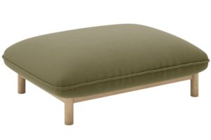 Micadoni Zelená sametová podnožka Ada 95 x 65 cm